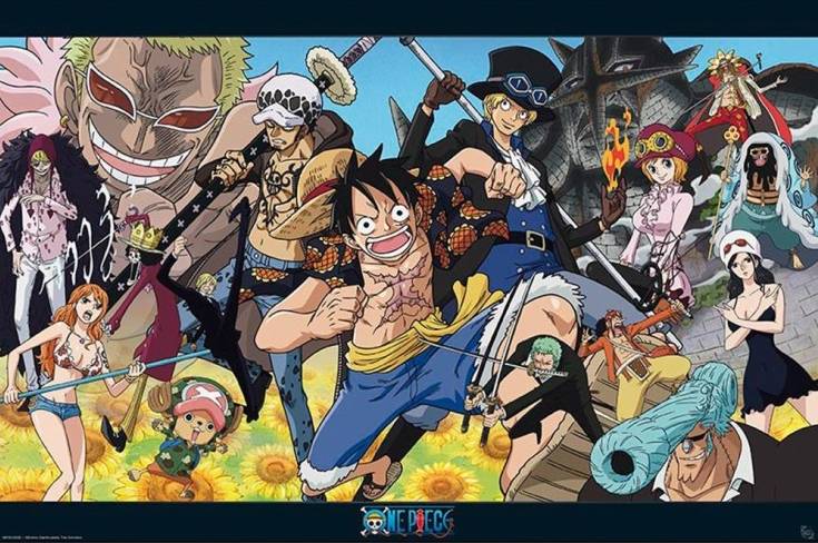 Manga posters - Manga One Piece Dressrosa poster ABYDCO320 – Panic Posters