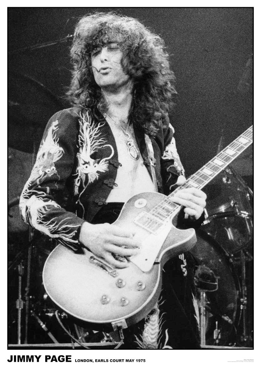 Led Zeppelin posters - Led Zeppelin Jimmy Page live Earls Court poster ...