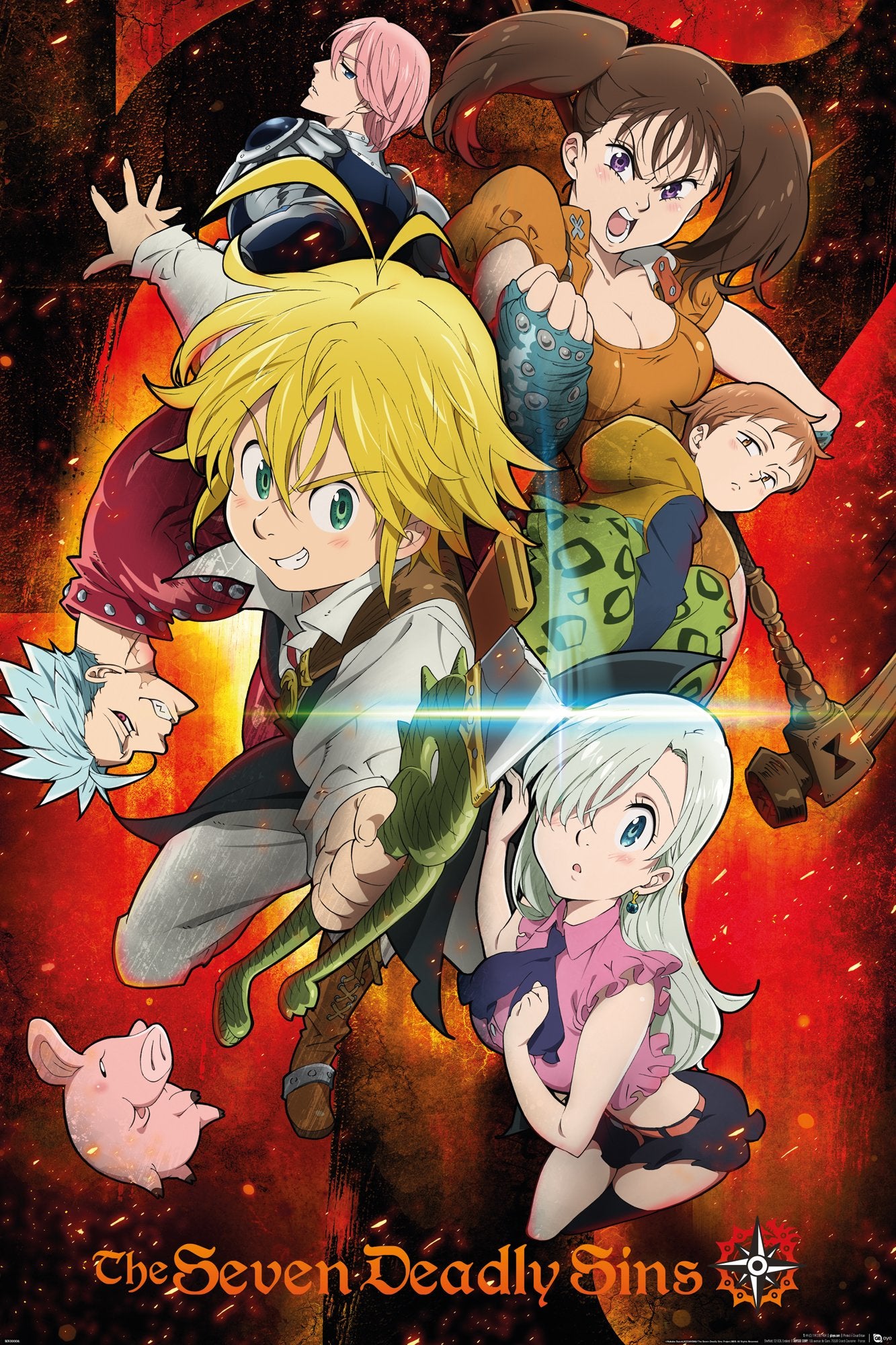 Seven Deadly Sins (Key Art) Poster