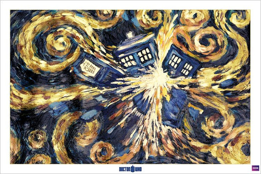 Doctor Who Van Gogh Tardis Poster