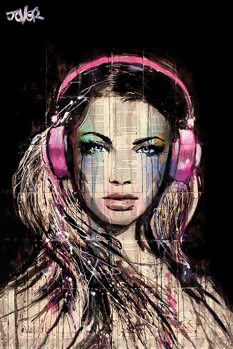 Loui Jover posters - Loui Jover DJ Girl poster PP34094 – Panic Posters