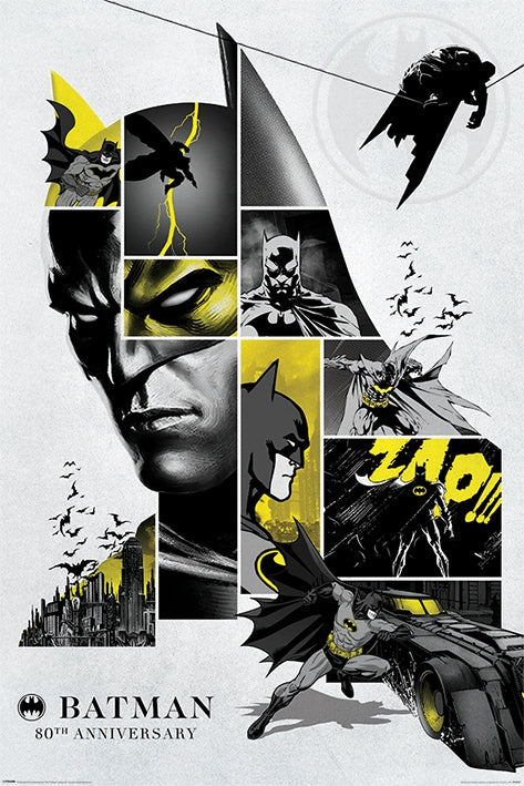 Batman posters - Batman 80th Anniversary poster PP34559 – Panic Posters